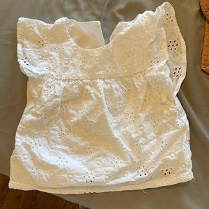 Cat and jack eyelet top